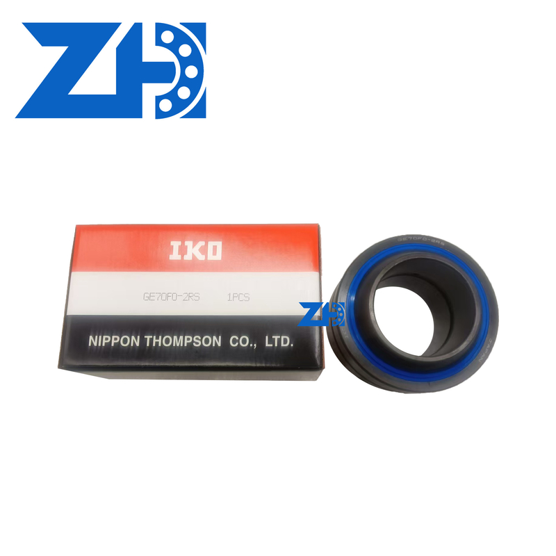 GE70F0-2RS Σφαιρικό αρθρωτό ρουλεμάνιο υψηλής χωρητικότητας φορτίου Αυτοβλέψιμο για χαμηλής ταχύτητας γωνιακή αυτοδιαστολή