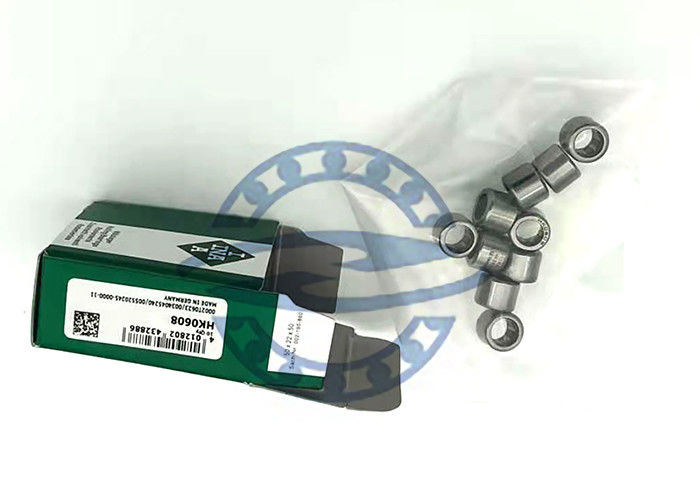 HK0608 συρμένο βάρος 0.002KG μεγέθους 6x10x8 χιλ. ρουλεμάν κυλίνδρων βελόνων φλυτζανιών